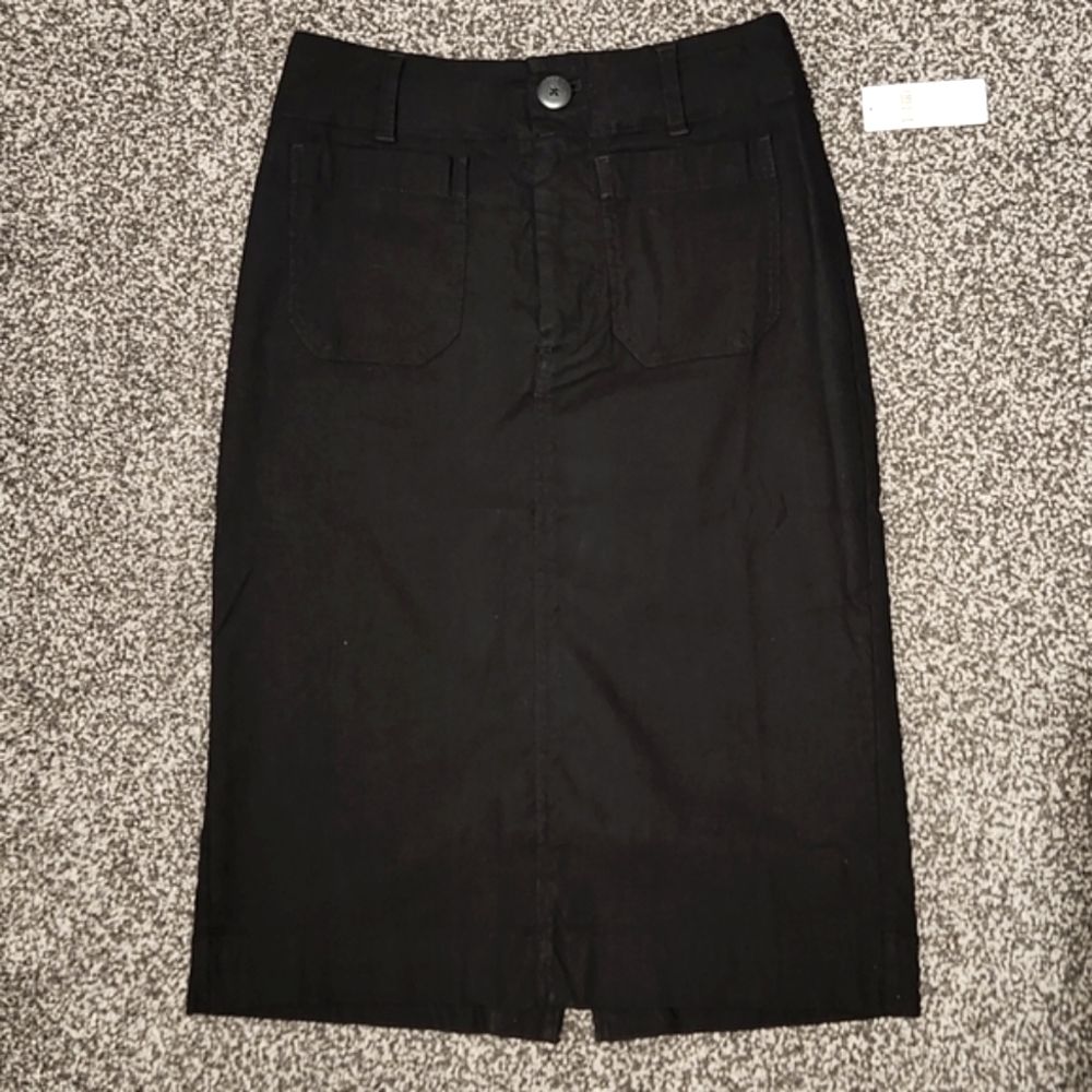 Anthropologie Black Pencil Skirt